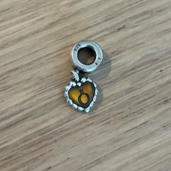 Pandora genuine cognac heart retired heart charm - Picture 5 of 7